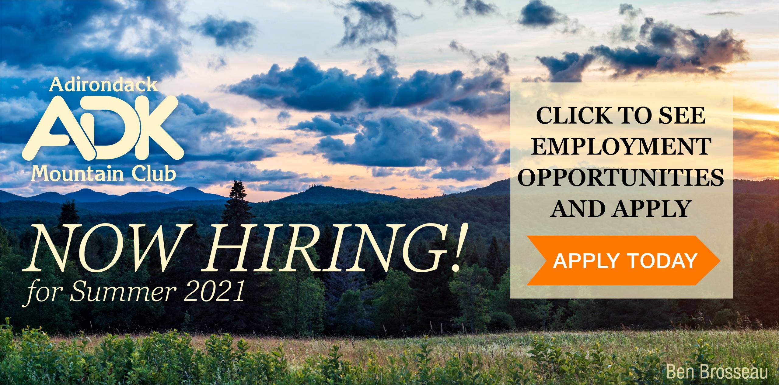 Now Hiring for Summer 2021 Banner